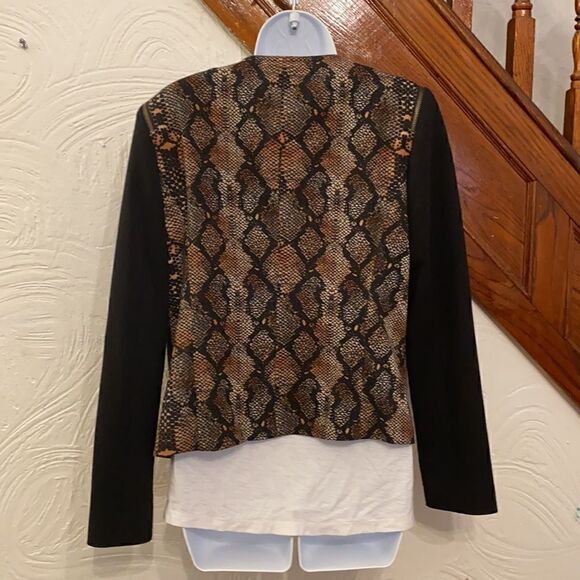 Ellen Tracy snakeskin jacket M - Picture 2 of 8